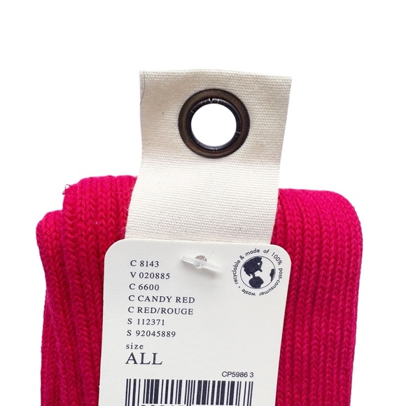 Free People Super Scrunch Solid Socks in Red | NWT - Picture 7 of 9